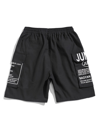 Heren Zomer Shorts met Letterprint Streetstyle Look - Milan