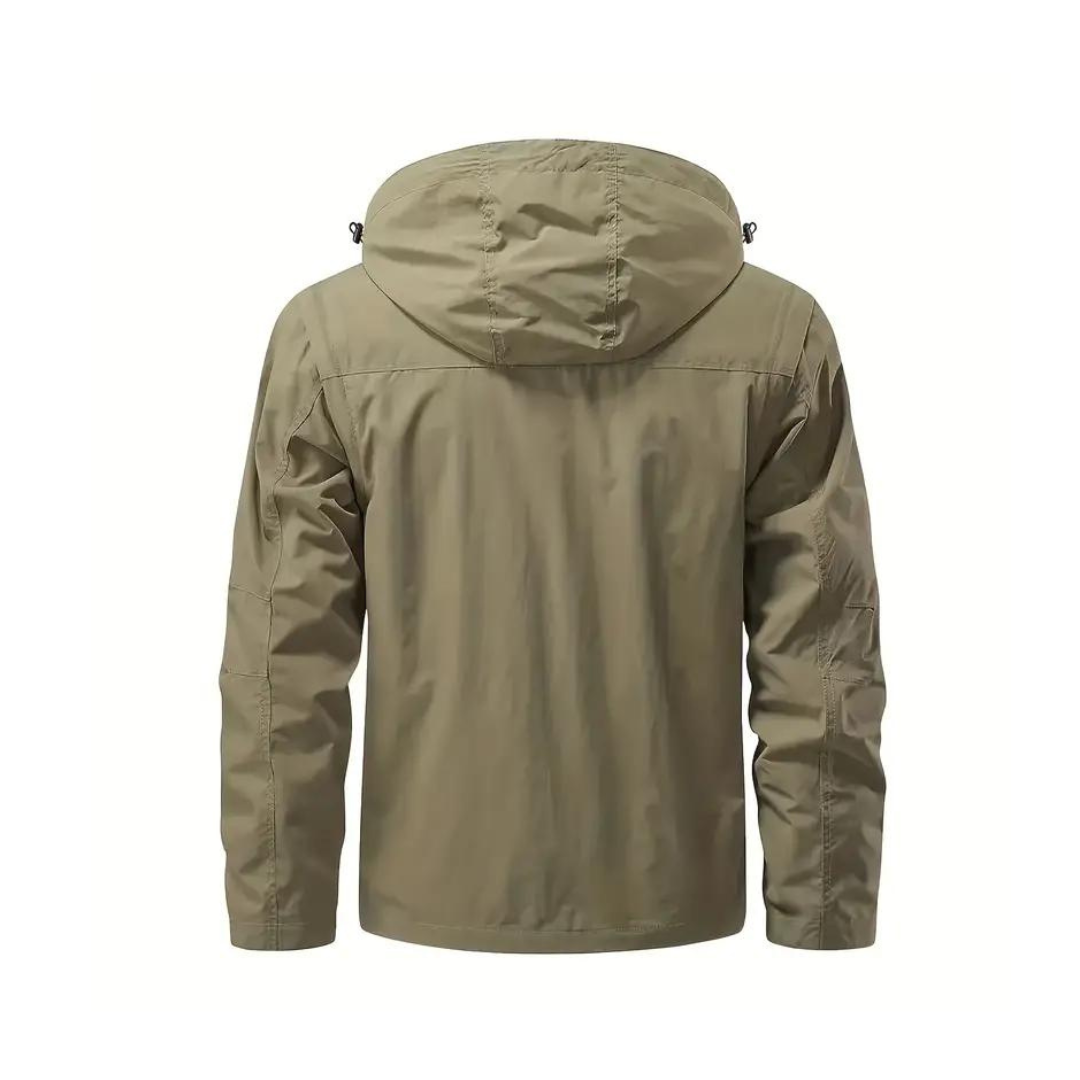 Heren overgangsjas waterafstotend met afneembare capuchon – Leif