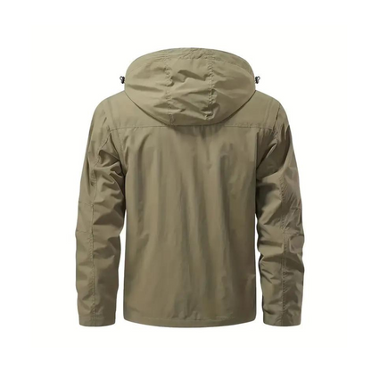 Heren overgangsjas waterafstotend met afneembare capuchon – Leif