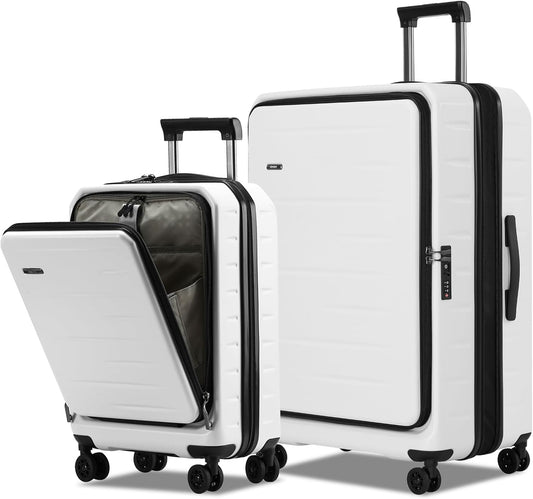 Uitbreidbare Kofferset met Voorklep & TSA-slot – Skyward