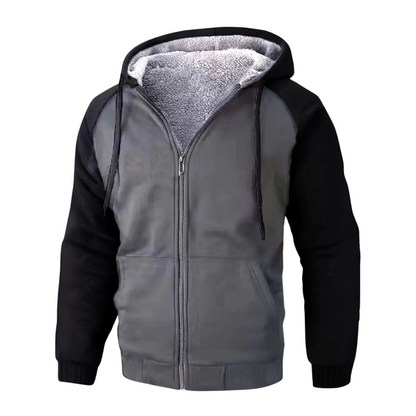 Gevoerde Heren Hoodie met Sherpa-fleece – Niels