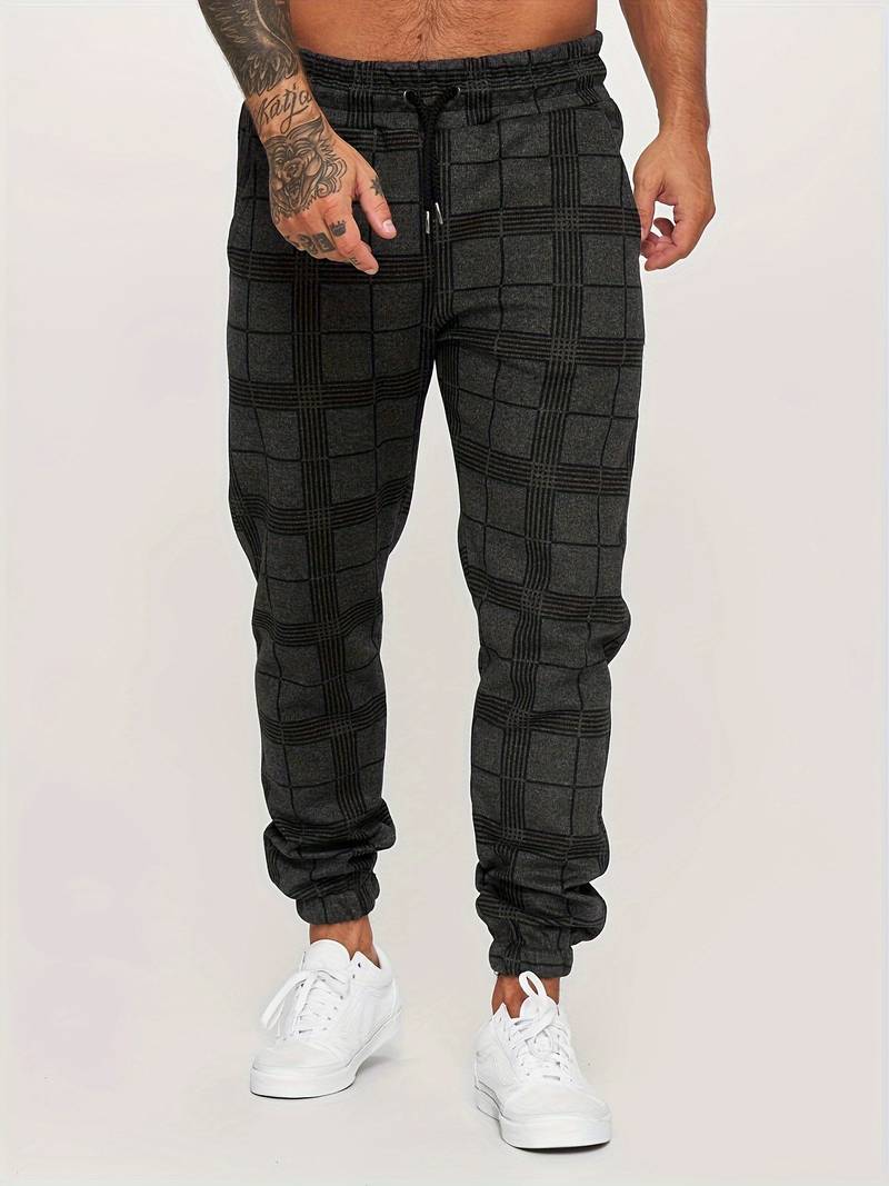 Geruite Heren Joggingbroek - Elian