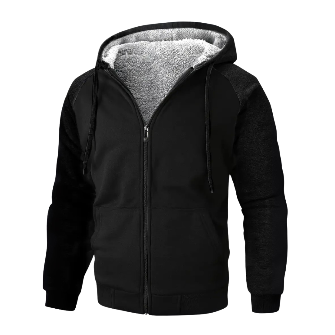 Gevoerde Heren Hoodie met Sherpa-fleece – Niels