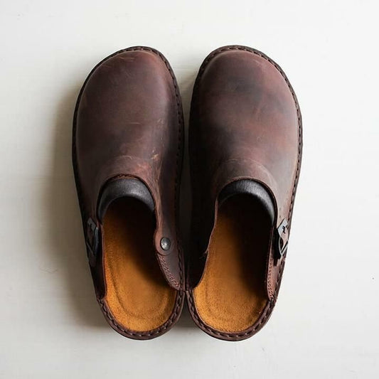 Luxe Leren Herenslippers – Elias