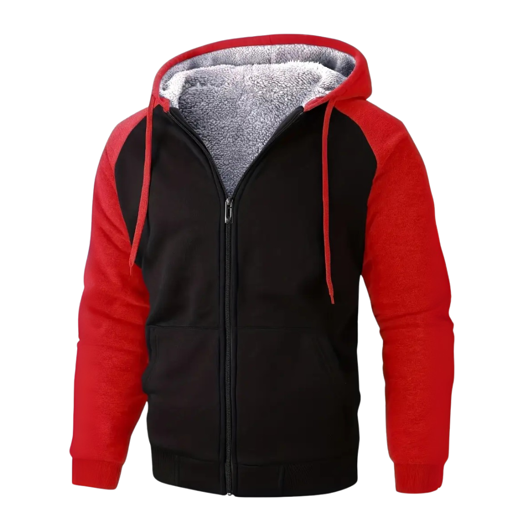 Gevoerde Heren Hoodie met Sherpa-fleece – Niels