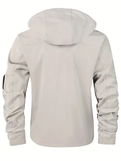 Lichte heren outdoorjas wind- & waterdicht met capuchon – Torben