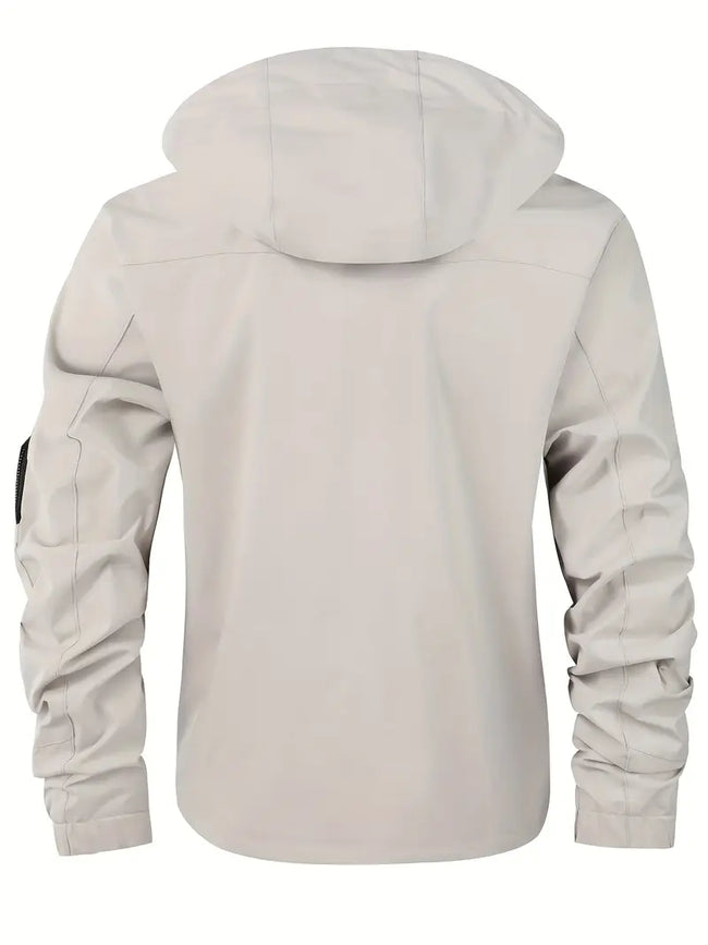 Lichte heren outdoorjas wind- & waterdicht met capuchon – Torben
