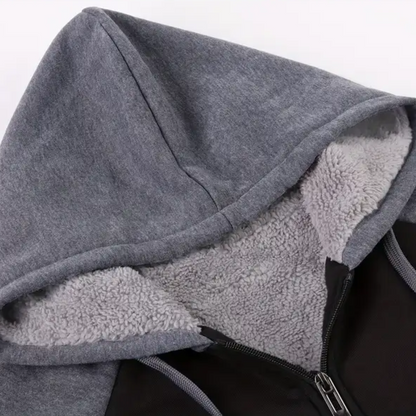 Gevoerde Heren Hoodie met Sherpa-fleece – Niels