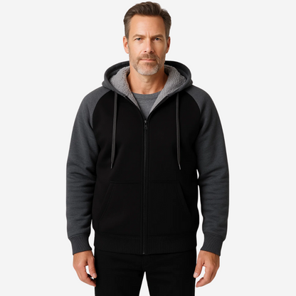 Gevoerde Heren Hoodie met Sherpa-fleece – Niels