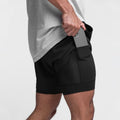 2-in-1 Ademende Heren Sportshorts met Binnenshorts - Noah
