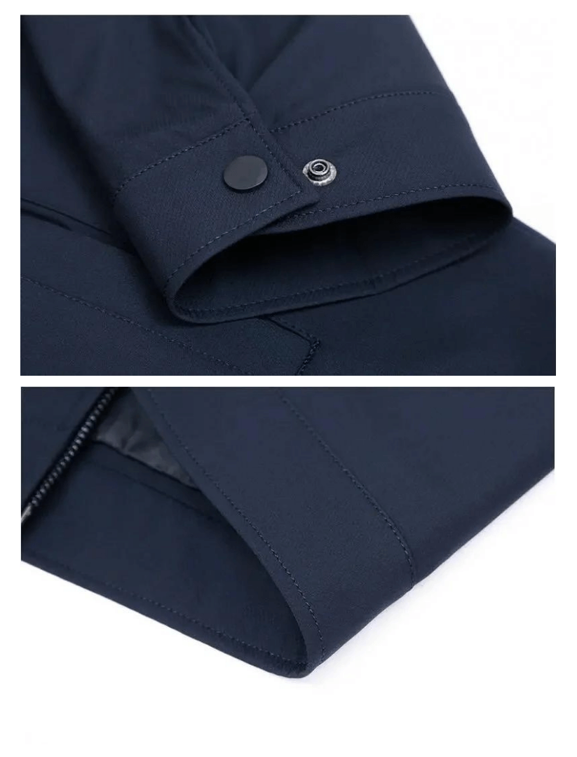 Gevoerde heren winterjas van polyester - Arvid