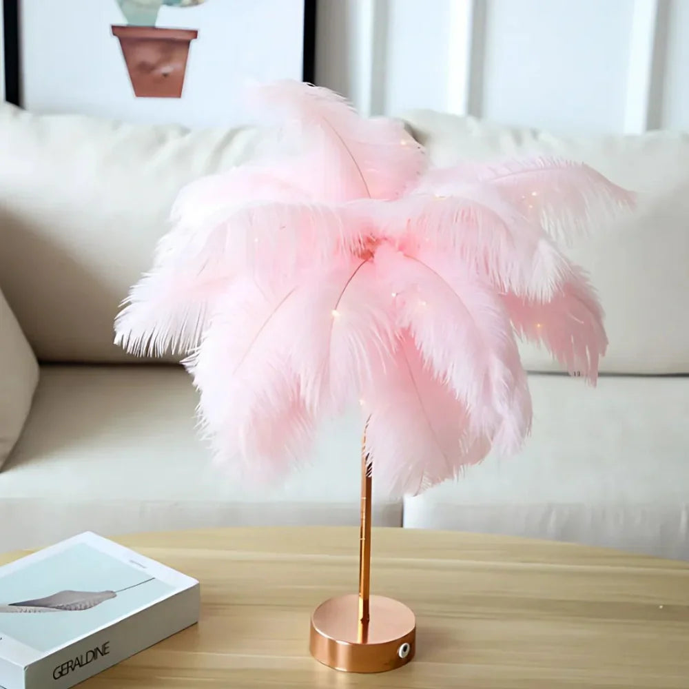 Sfeervolle Veer Palmboom Lamp - LumaPalm