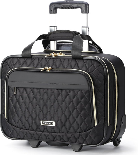 15,6" Laptop Trolley met Meerdere Vakken & Vliegtuig goedgekeurde Afmetingen