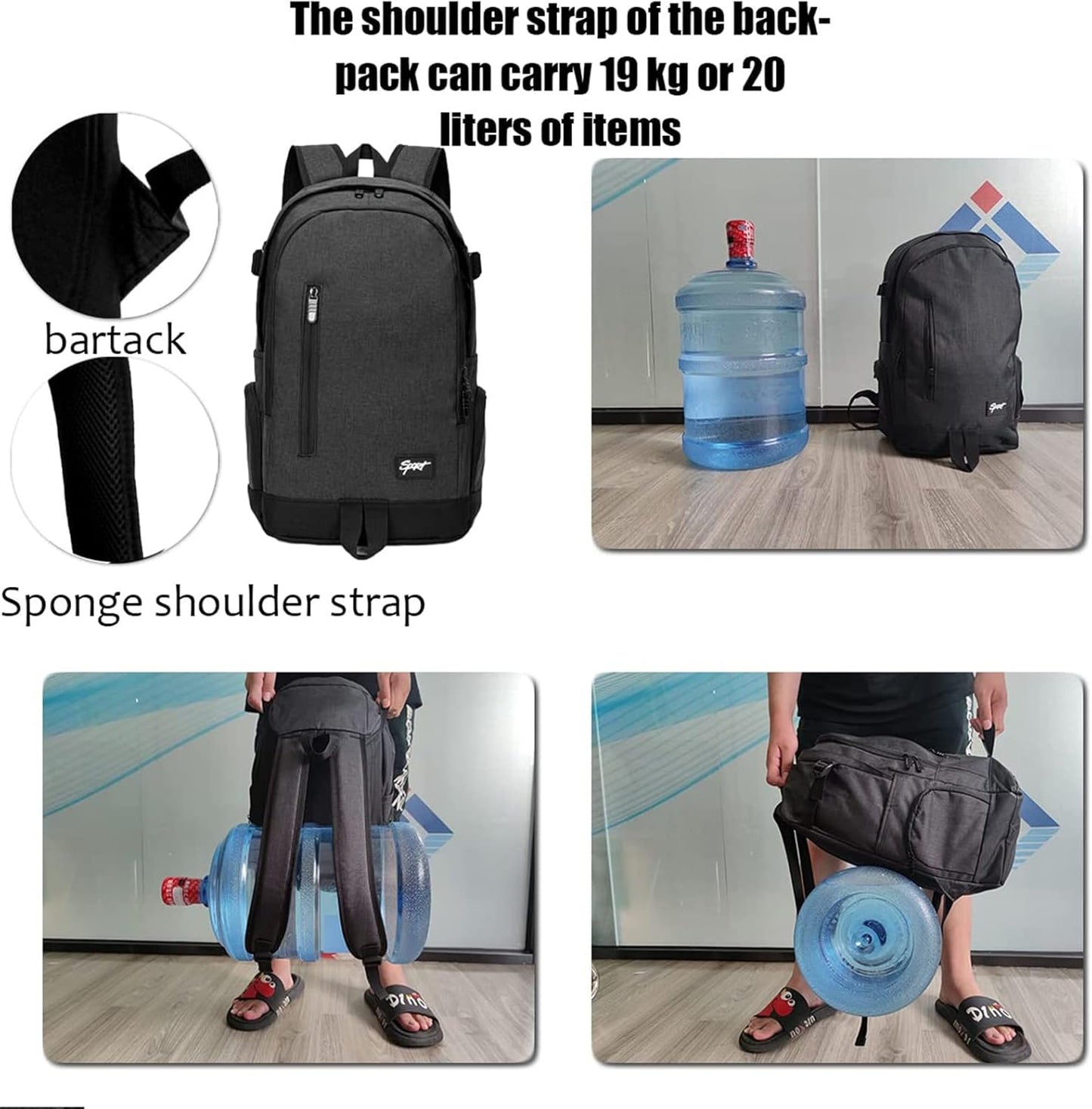 Slanke 15,6" Reis- en Werklaptoprugzak met Organiser Zakjes