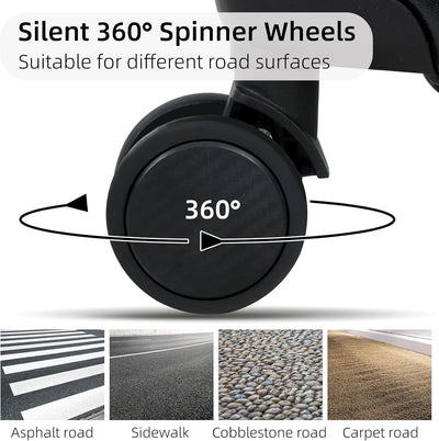 Aluminium Frame Handbagagekoffer met TSA-slot & Stille Wielen