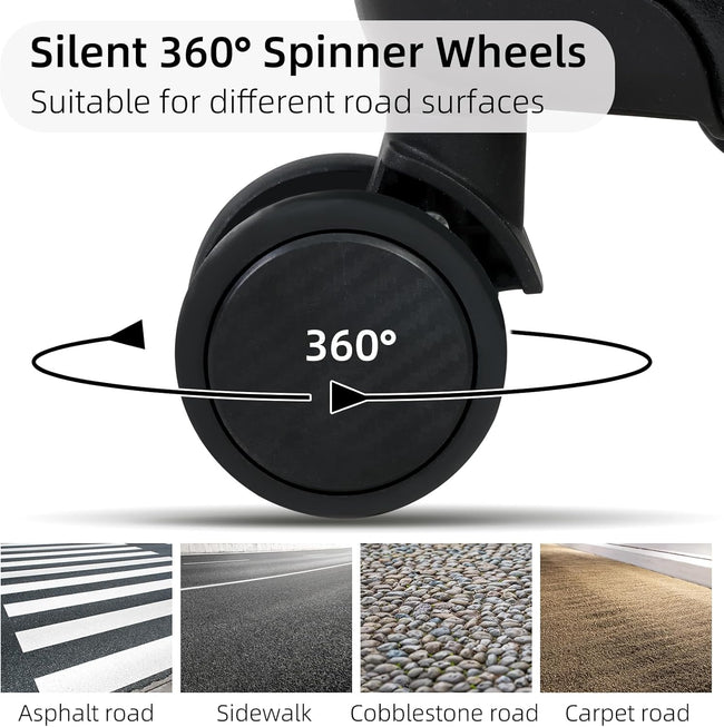 Aluminium Frame Handbagagekoffer met TSA-slot & Stille Wielen