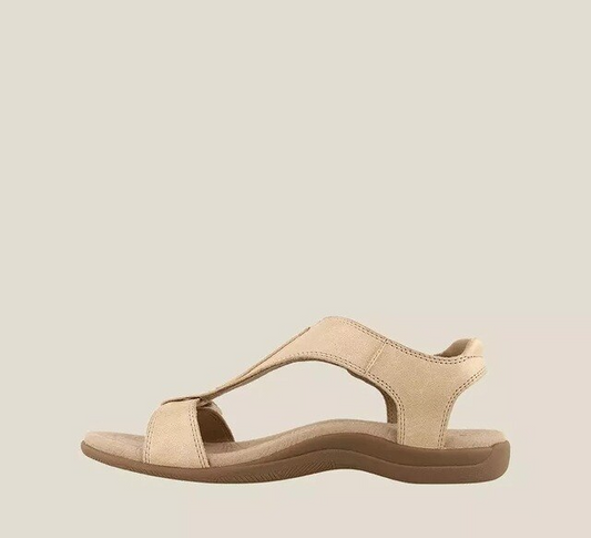 Orthopedische dames sandalen met sleehak en comfortzool - Eleni