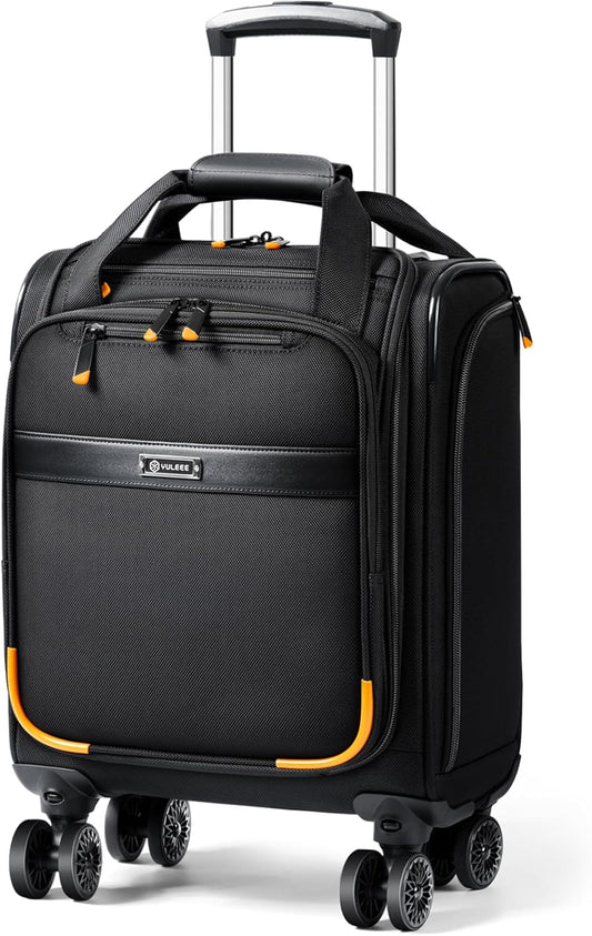 Luchthaven-Goedgekeurde Handbagage Trolley met Spinnerwielen & Laptopvak