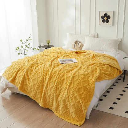 Tweezijdige Verdikte Lamswollen Deken - CozyLuxe