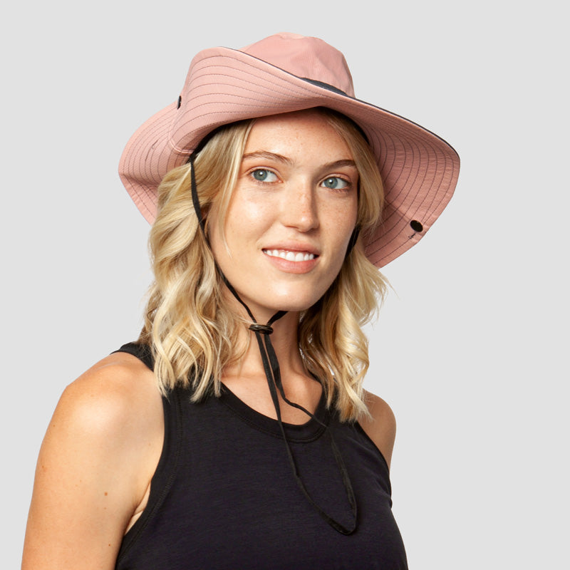 Ademend UV-bescherming dames zonnehoed opvouwbaar met paardenstaartopening – Liane (Koop 1, Krijg 1 GRATIS)