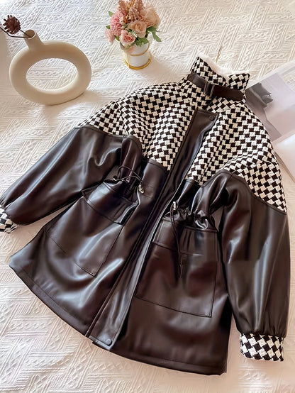 Dames Pluche Jas voor Herfst & Winter – Maribel