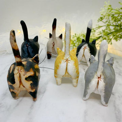 Uniek Handgemaakt Katten Kerstornament - Purrfect Holiday Hangers