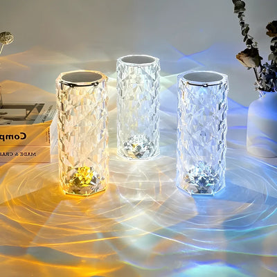 Kristallen Tafellamp met Touchbediening - Aurora