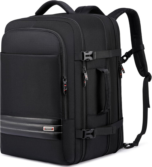 Uitbreidbare 45L–55L waterbestendige reiserugzak met 18" laptopvak