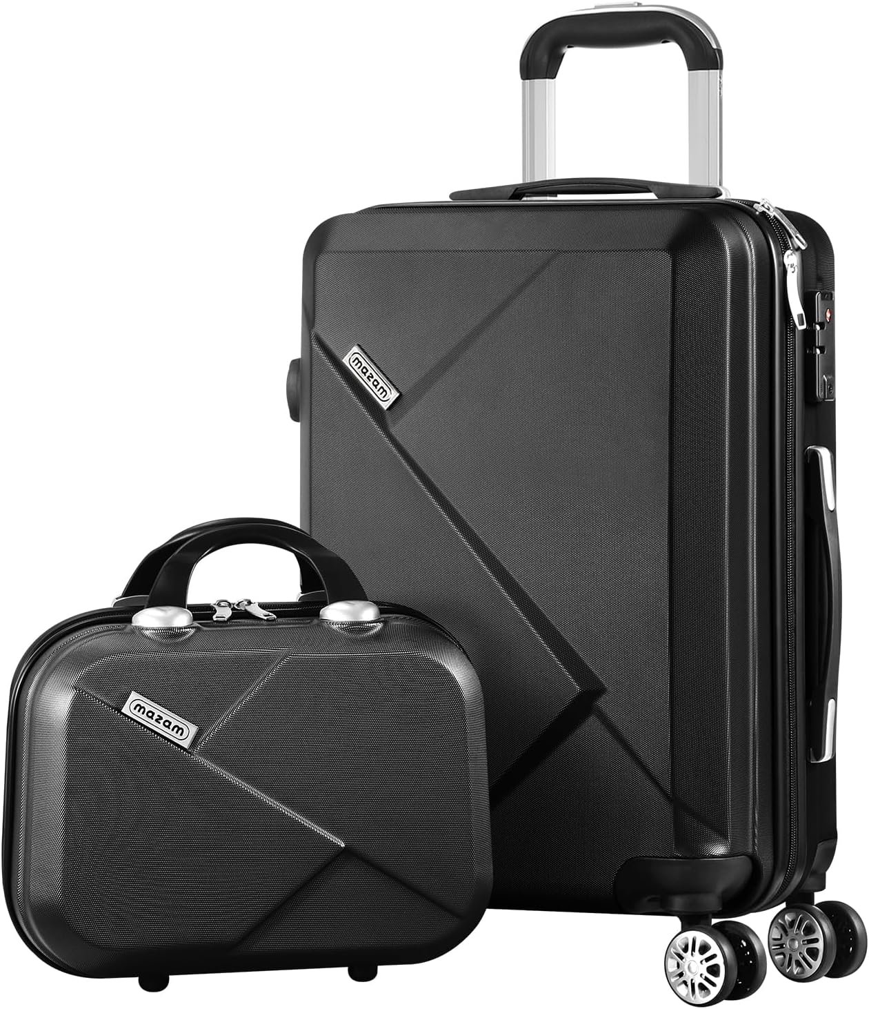 2-delige ABS Harde Koffer Set met TSA-slot & 360° Draaiwielen