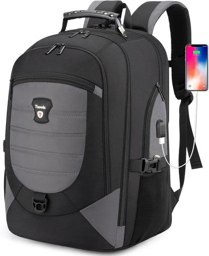 Waterdichte Anti-Diefstal Laptop- & Reisrugzak met USB-poort – 17,3"