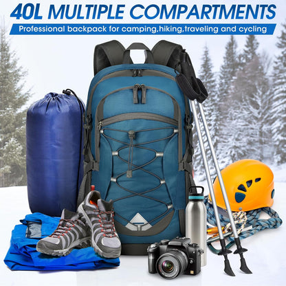 40L Waterdichte Wandel- & Kampeerrugzak – Lichtgewicht & Opvouwbaar – 1+1 GRATIS