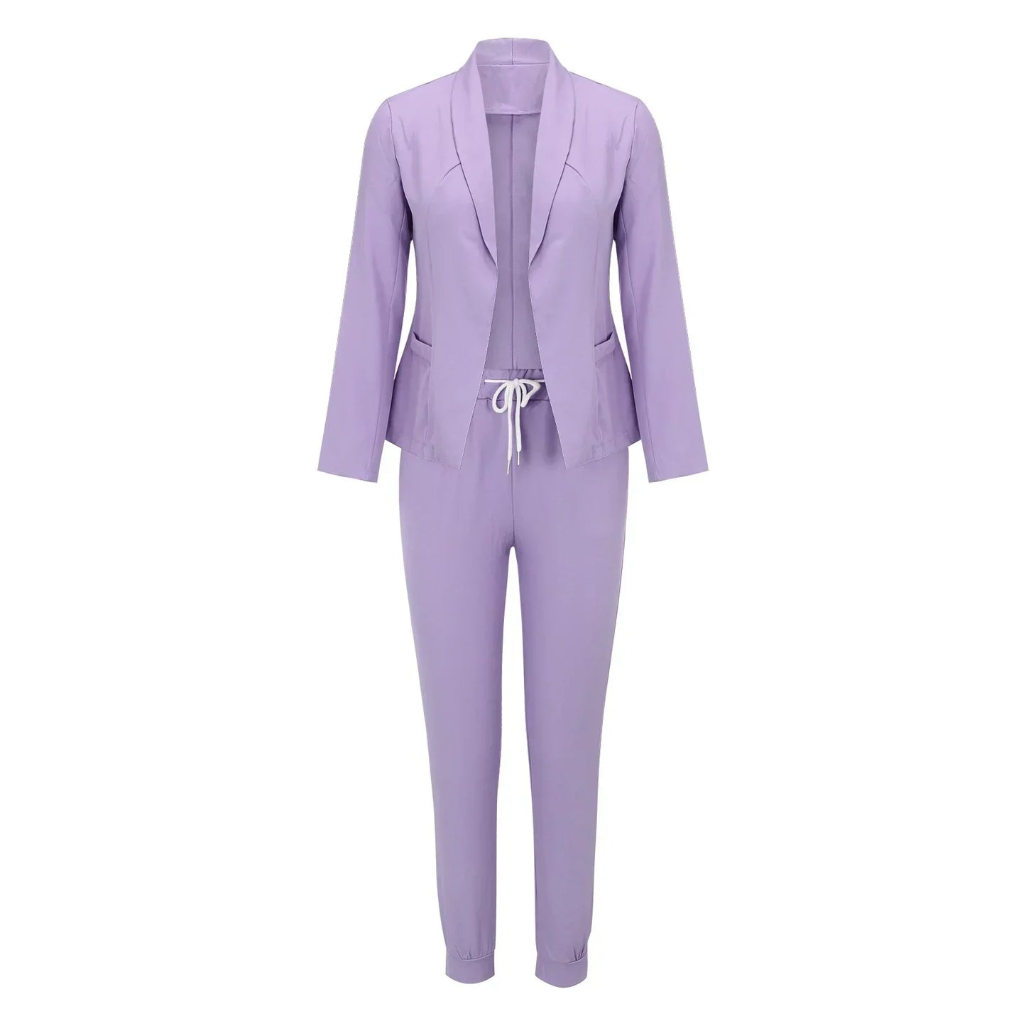 Casual Tweedelige Set met Strikceintuur – Liora