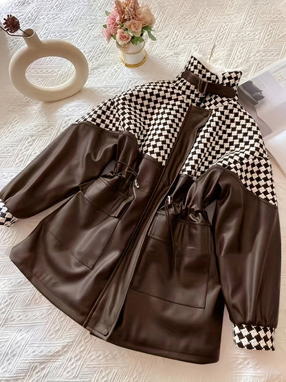 Dames Pluche Jas voor Herfst & Winter – Maribel