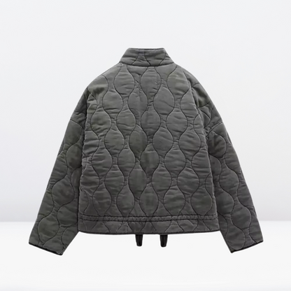 Gewatteerde Damesjas met Koord en Rits – Lorena