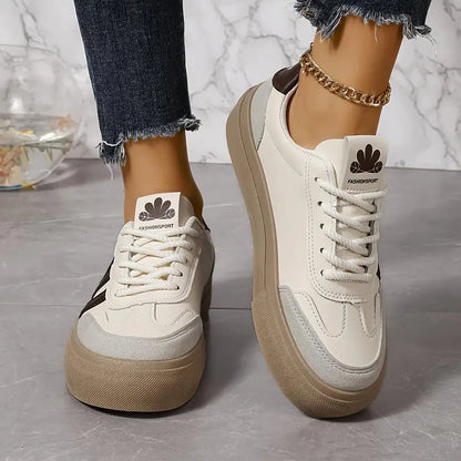 Modieuze plateau sneakers dames - Talia