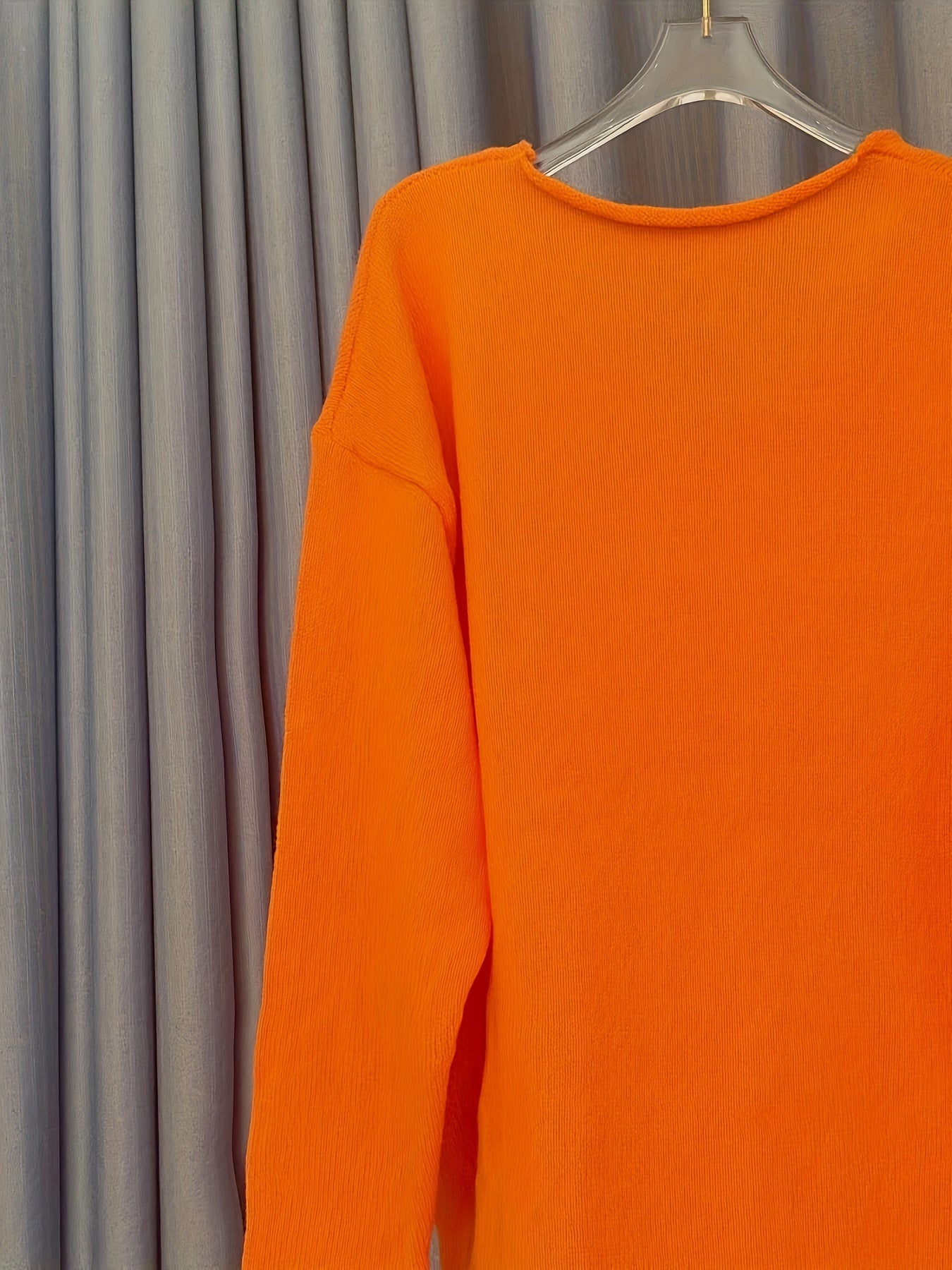 Oversized Dames Trui met V-hals & Patronen – Alenia