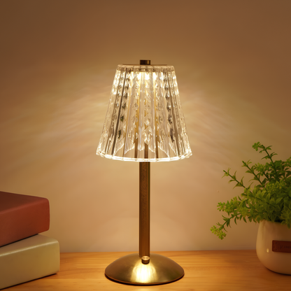 Gouden Kristallen Tafellamp - Aurora Luxe