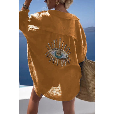 Linnen Dames Blouse met Knoopsluiting – Marise