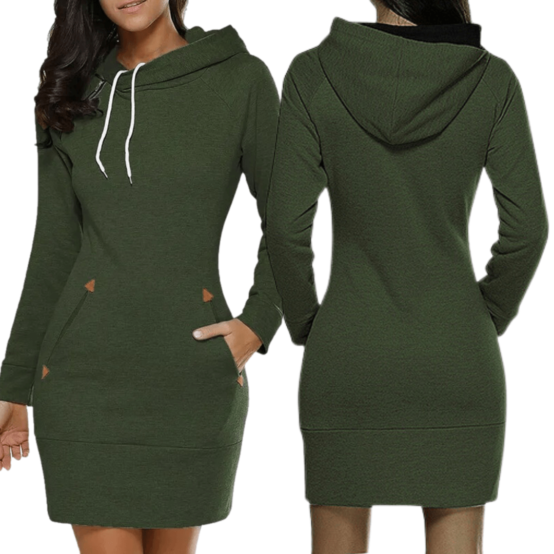 Hoody Sweatjurk met Zakken - Isabella