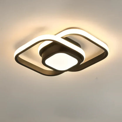 Moderne LED Plafondlamp met Dubbel Ringontwerp -  Twilight Rings