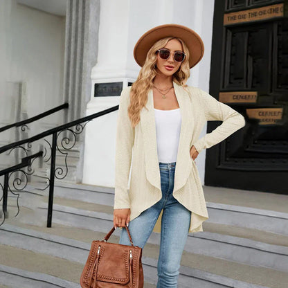 Gebreid Dames Vest met Open Pasvorm – Aurora