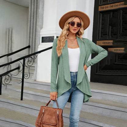 Gebreid Dames Vest met Open Pasvorm – Aurora