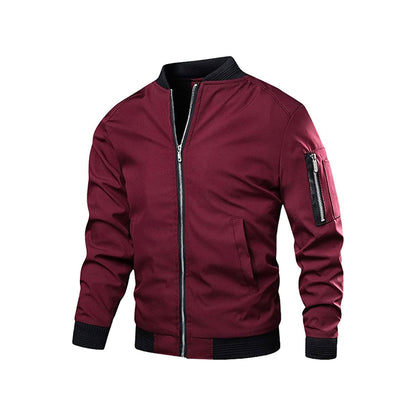Lichte & trendy heren bomberjack met rits - Jaron