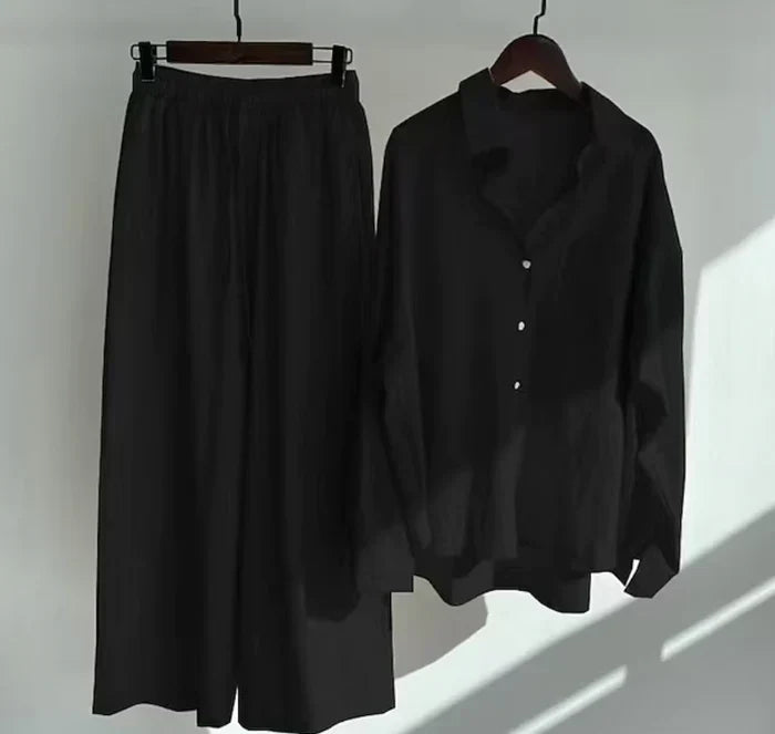 Luchtige tweedelige zomeroutfit van linnen – Geneve