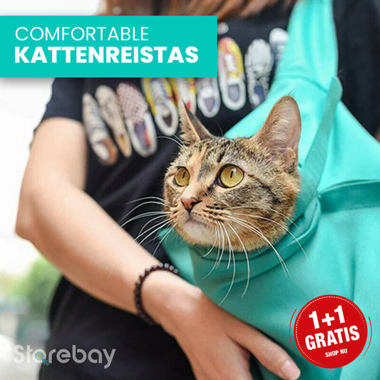 Kattenreistas voor Comfortabel Vervoer (1+1 Gratis) - PurrPorter
