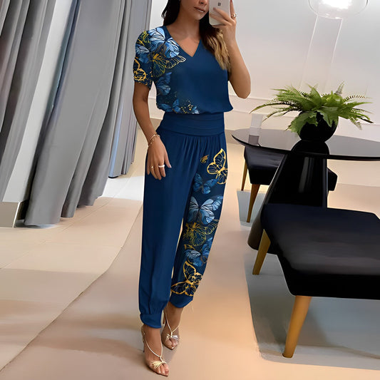 Modieuze blouse-set met broek – Comfort & stijl verenigd – Fabienne
