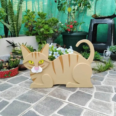 Katvormige Zelfmaak Tuinpot - KittyKraft