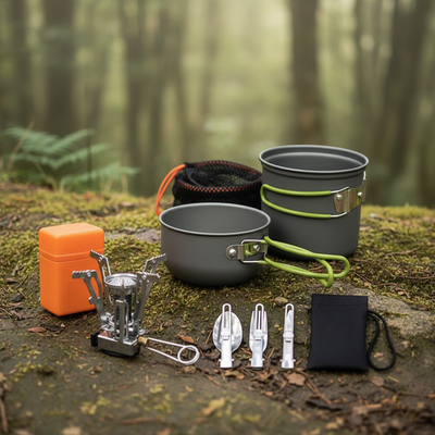 Dreiteiliges Camping Kochset - CampSavor