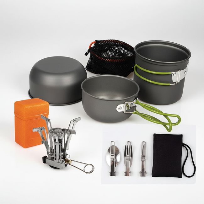 Dreiteiliges Camping Kochset - CampSavor