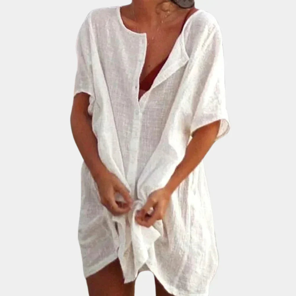 Strandtuniek van linnenmix – Luna
